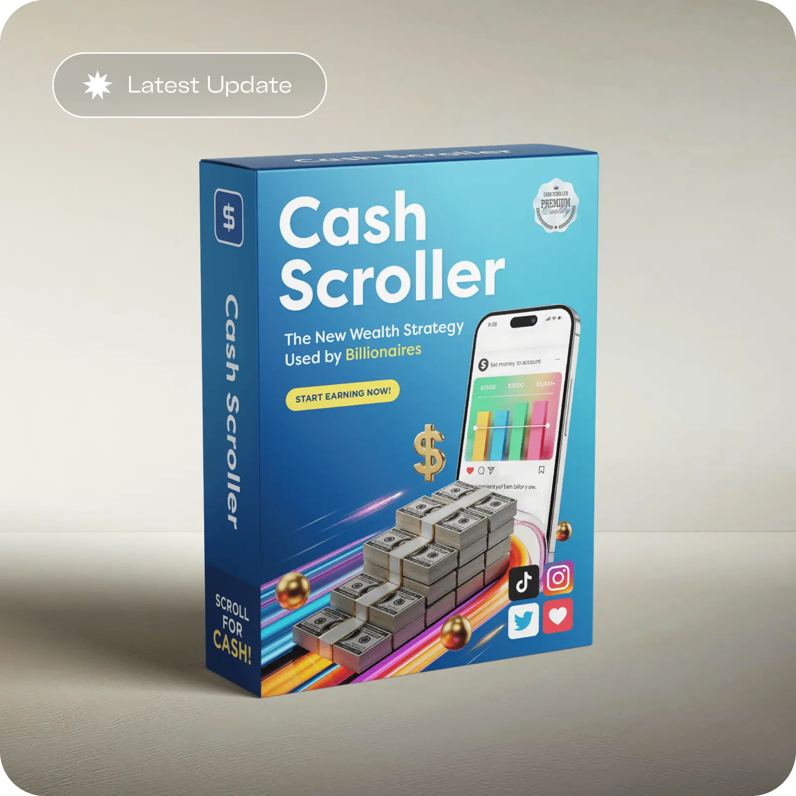 CashScroller platform dashboard preview